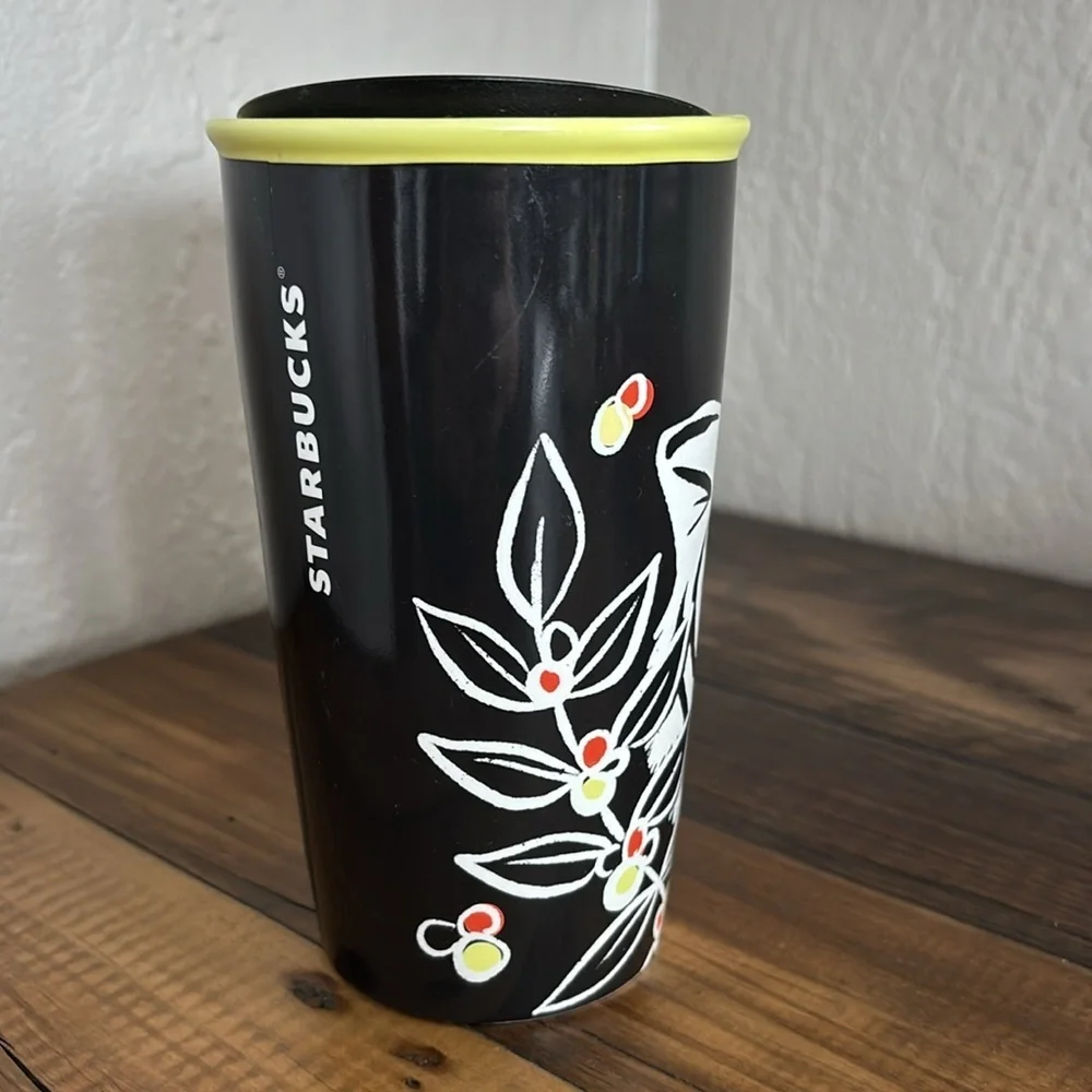 Starbucks Sumatra white Tiger double wall ceramic ceramic 12oz travel mug